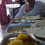 Handy-Pic: super Mittagessen im indischen "Vegetarian Restaurant" in Al Ain
