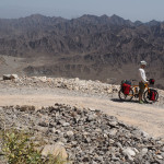Bergkette zwischen der Oase Wadi Al Ala‘ und Al Hamra