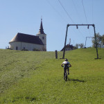 weglos steil bergauf nach Modriach