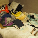 Packen und Räder zusammen bauen im Backpackers Hostel - Taipeh