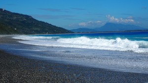 kurze Pause am Strand bei Taimali