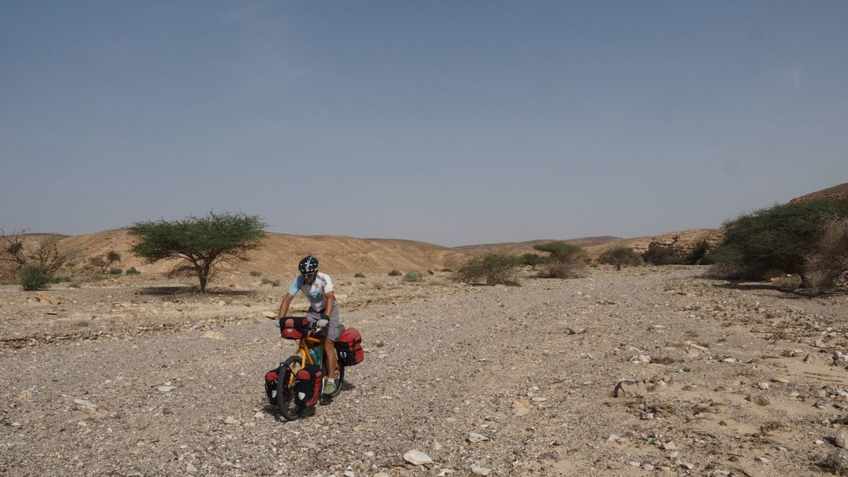 unterwegs am Israel Bike Trail zwischen Mitzpe Ramon und Zofar