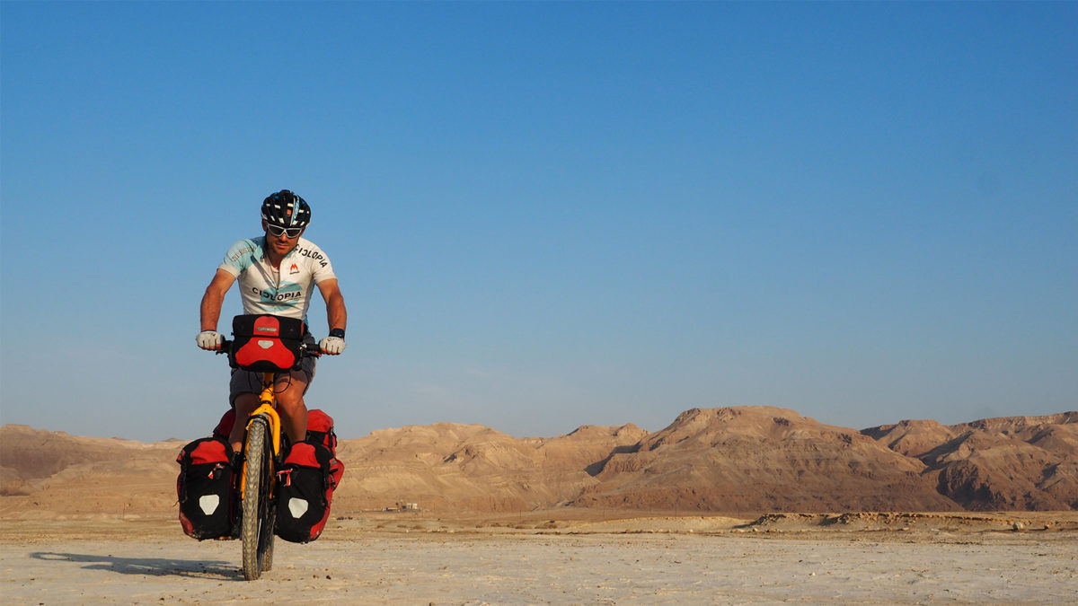 Radreise Israel - einsam duch die Judäische Wüste