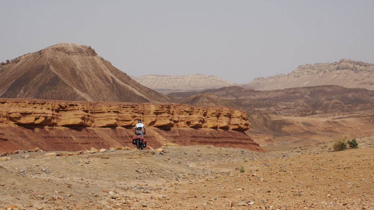 unterwegs am Israel Bike Trail zwischen Mitzpe Ramon und Zofar