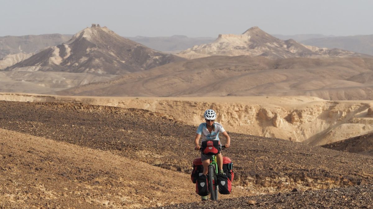 unterwegs am Israel Bike Trail zwischen Mitzpe Ramon und Zofar