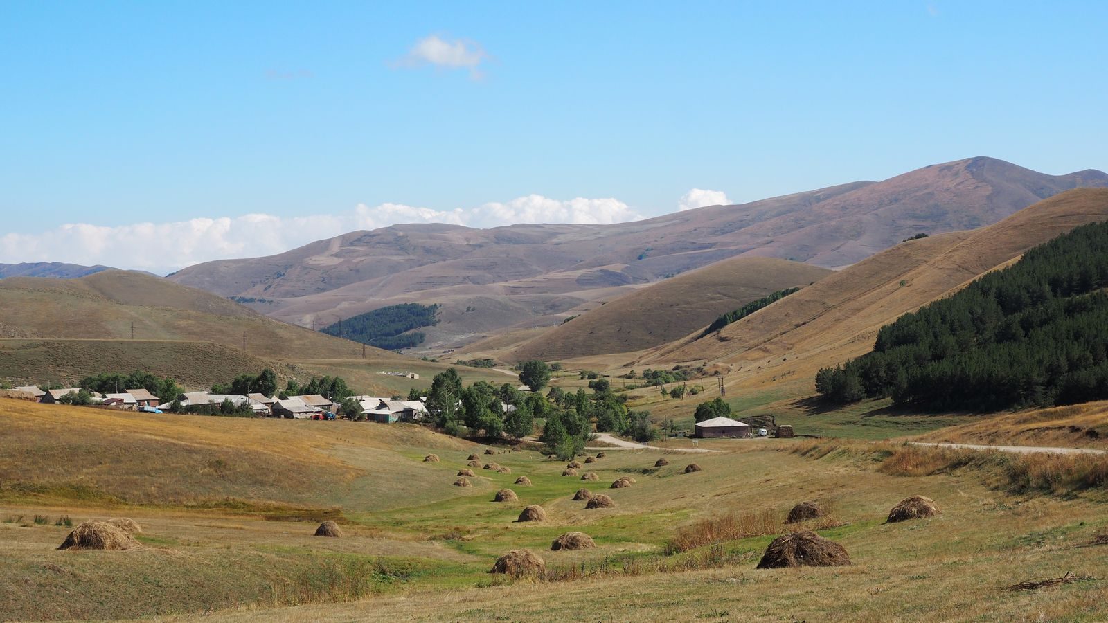 Radreise Armenien - Heu-Ernte bei Bashgyugh