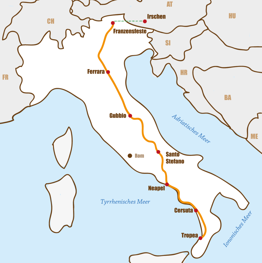 TDI 2022 - unsere Route